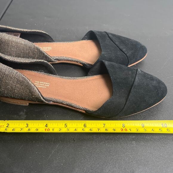 TOMS Jutti D’Orsay Women Pointed Toe Flats Size 9 - Picture 2 of 6